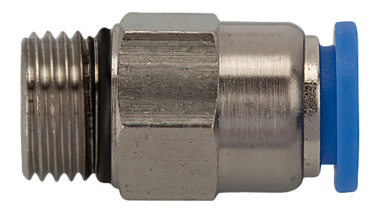 Stop valve brass nickel-plated