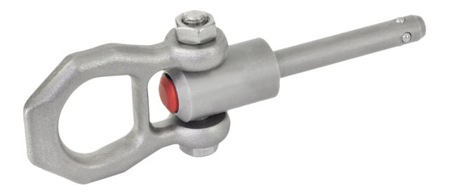 E+G Løfteøje m. palbolt, rustfast, m/kuglelås