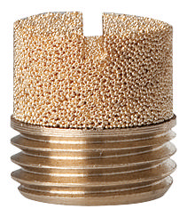 Pneumatic silencer with slot