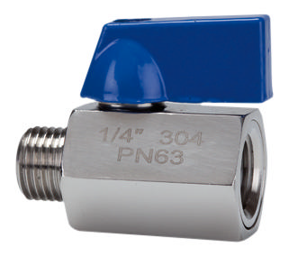 Mini ball valve 377.03-ES, - G 1/2